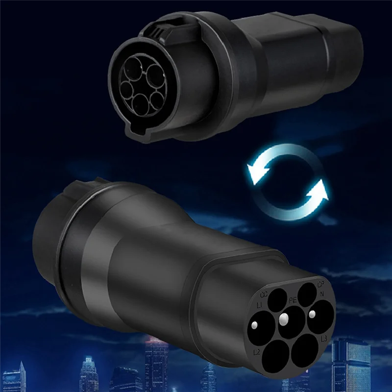 

Прочный адаптер зарядного устройства для электромобиля SAE J1772 на GBT 32A для GBT, совместимый с зарядными устройствами J1772