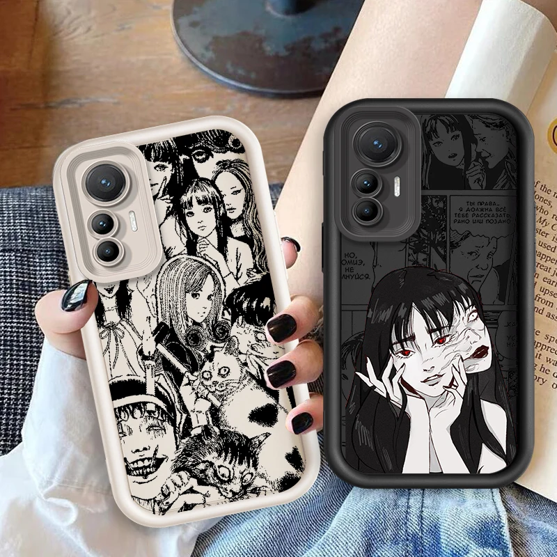 Tomie Kawakami Japanese Anime Eye Ladder For Xiaomi MI 14 12T 11 Lite Poco M3 X5 X4 F5 F4 F3 F2 GT Pro 5G Back Phone Case