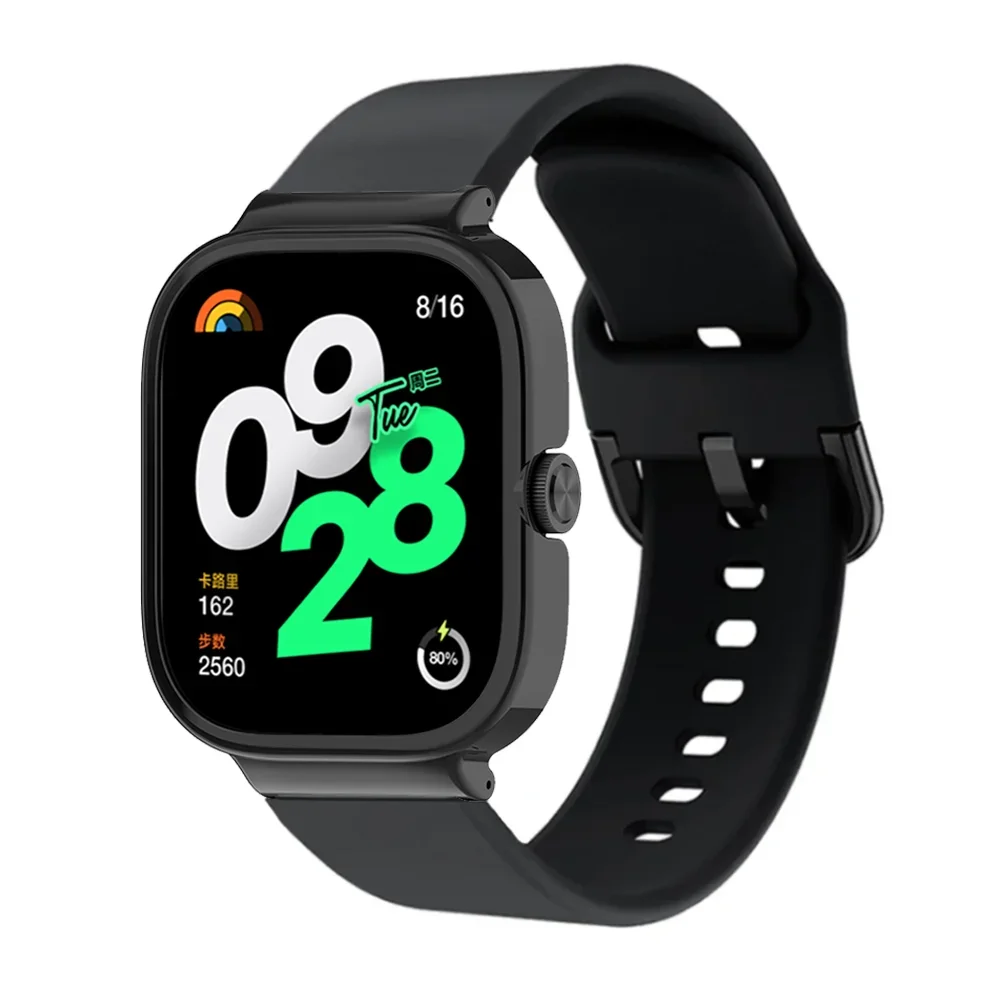 Cover+Silicone Strap For Redmi watch 4 Smart Watch Watchband Bracelet For Xiaomi Redmi Watch 3 Active Sports Correa Accessories