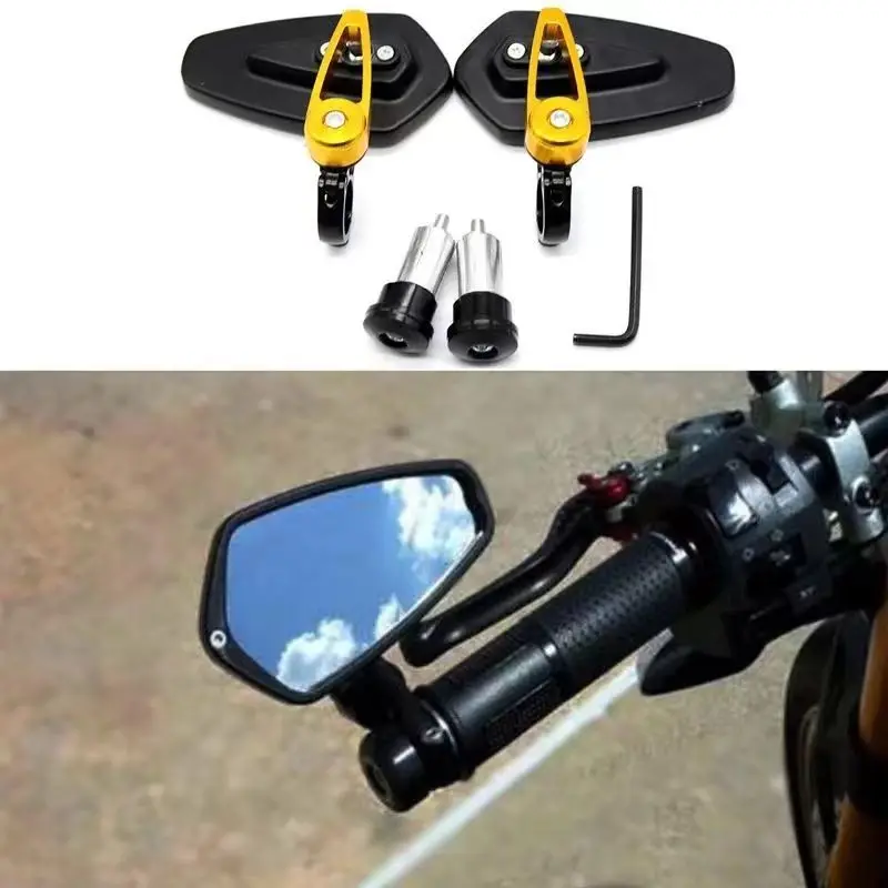 Motorcycle Bar End Side Rearview Mirror Motorbike Bike Handlebar Rear View Mirrors for Suzuki Marauder Vz800 Vl800 Volusia Vz800