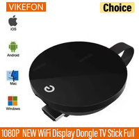 VIKEFON NEW WiFi Display Dongle TV Stick Full 1080P Miracast TV Cast Display for IOS/Android Chrome Google Home