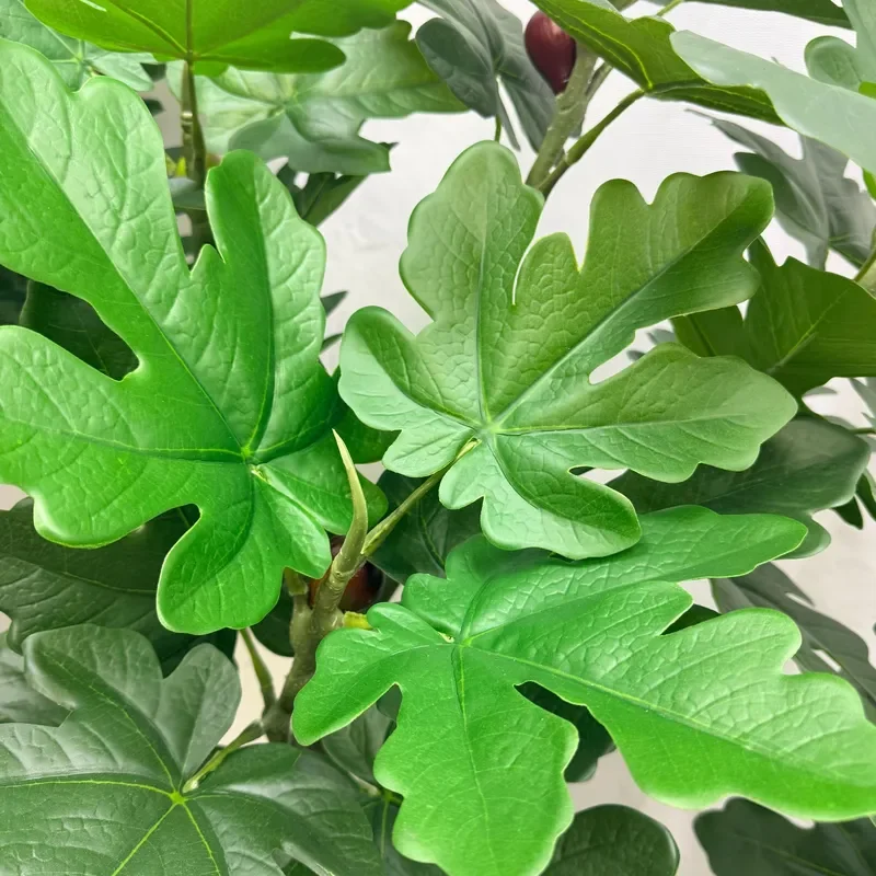 Artificial Fig Tree Potted Fake Plant for Office Home Decoration Greenery Ornament Indoor Landscaping Simulation Foliage