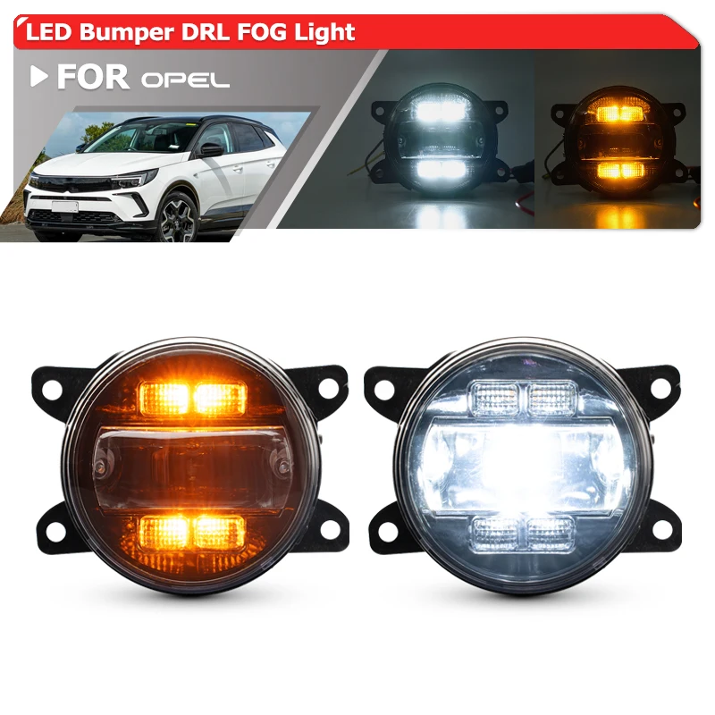 

Для Opel 2017-2023 Grandland/Grandland X 2018 2019-2023 Vivaro C Zafire Life Combo E Astra Corsa D светодиодные противотуманные указатели поворота DRL