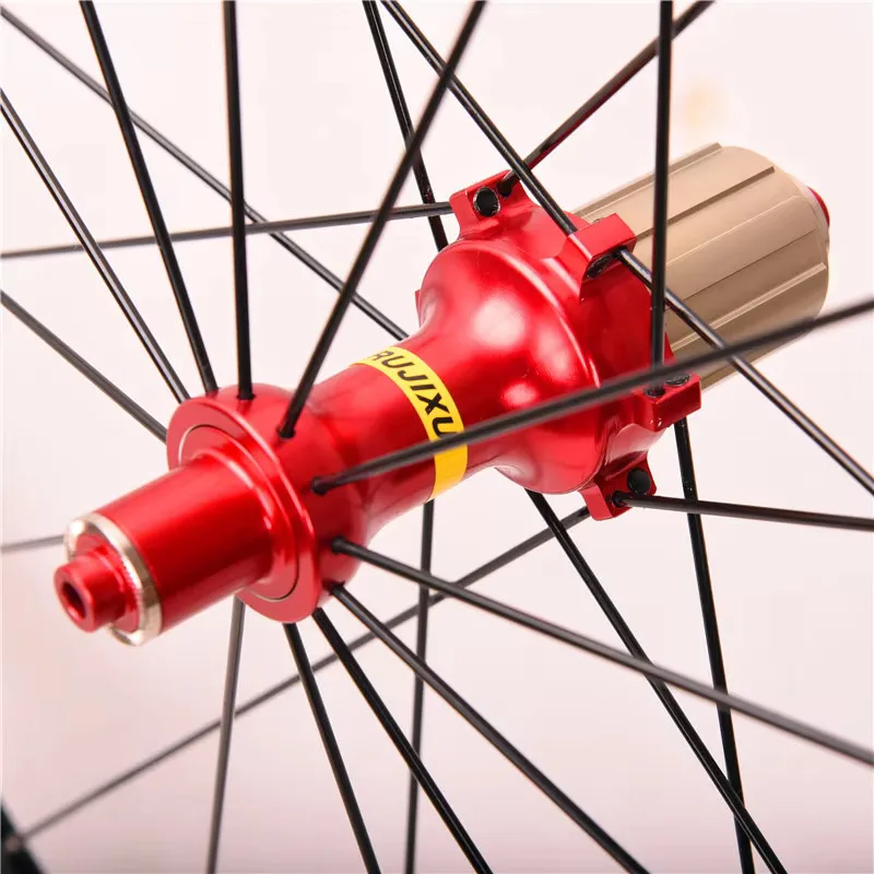 Ultra Light 1560g 700C Aluminium Alloy BMX Bike Wheelset, 16/21 Hole V Brake Bicycle Wheel Set