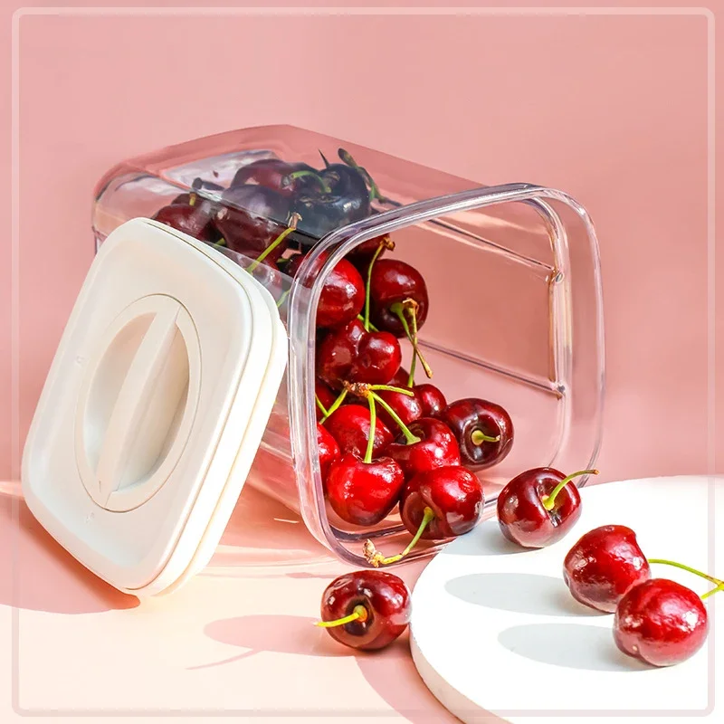 Food Storage Containers Kitchen Storage Organization Box Transparent Jars for  PET Food  Box Lid