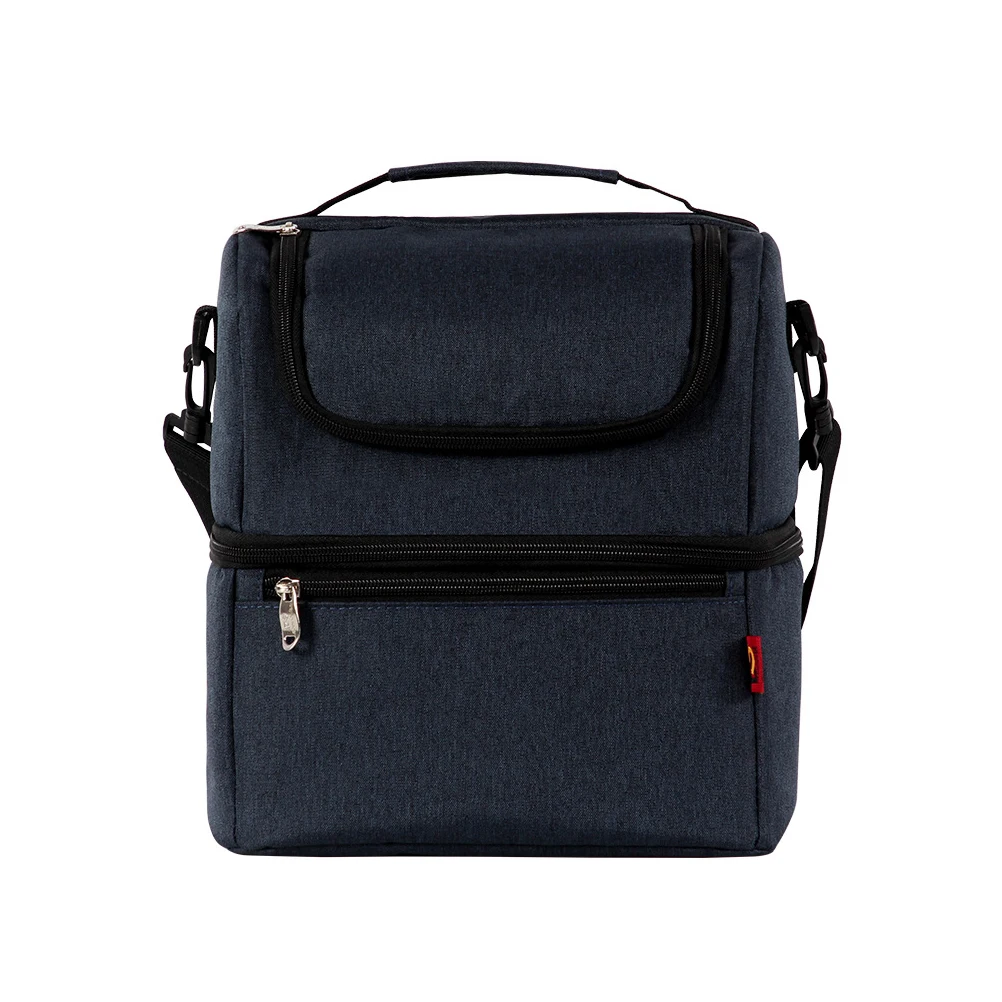 

Portable Double Layer Lunch Bags Multifunction Food Picnic Cooler Box Insulated Tote Bag Storage Container for Women Kids Men(