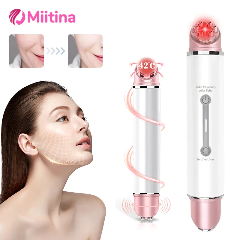 Microcurrent Electric Eye Massager Eye Skin Lift Anti Age Wrinkle EMS Vibration 45℃ Hot Massage Relax Eyes Remove Dark Circles