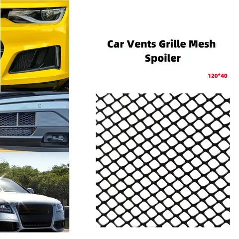 Universal Car Racing Honeycomb Bumper Vent Tuning Plastic Grill Mesh Spoiler 120cm For Benz BMW VW Ford Honda Racing Grills