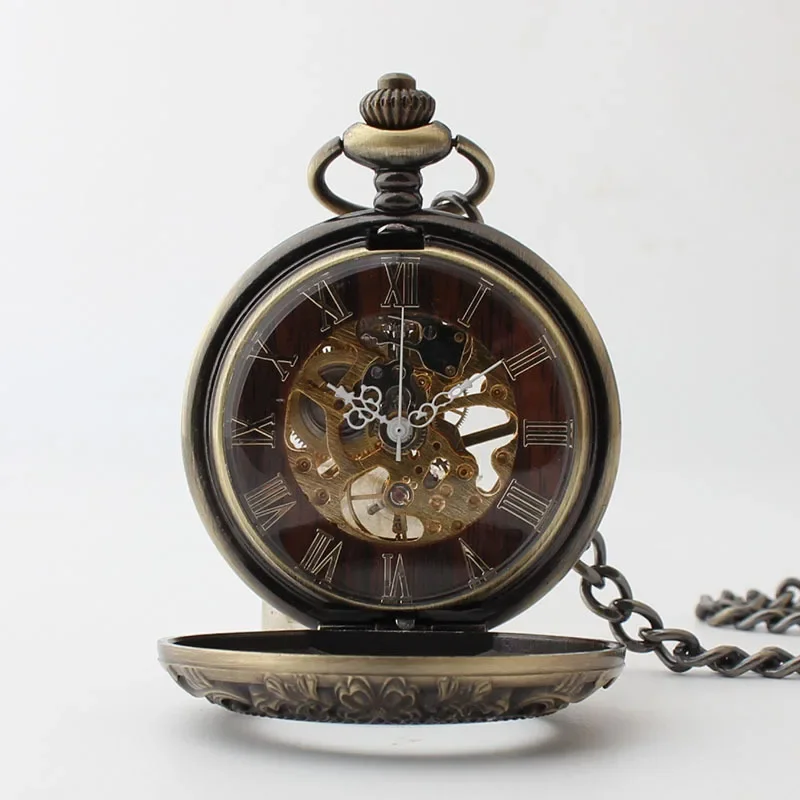 Antique Retro Mechanical Pocket Watches for Men Unisex Personalised Hand Wind Automatic Pocket&Fob Watches