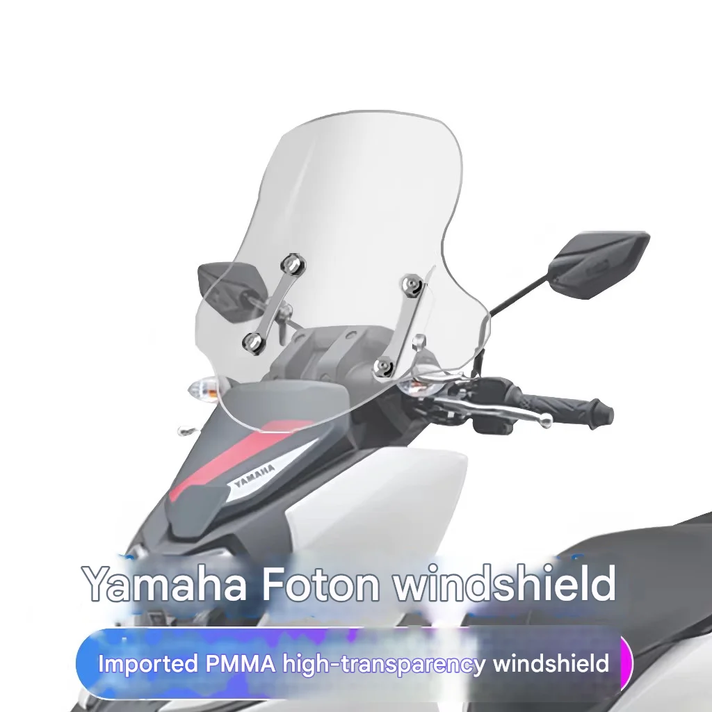 Modified Windshield Stainless Steel Bracket High Clear Wind Deflector for Yamaha Force 125