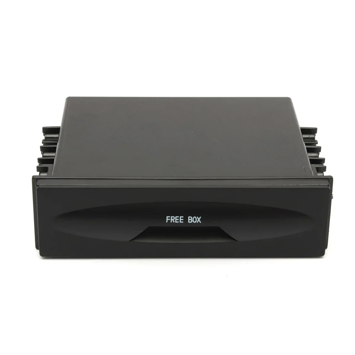 Black Plastic Universal Car Storage Box 177x50x120mm CX-38 Single Layer auto Single Din Dash Radio Installation Pocket-Kit