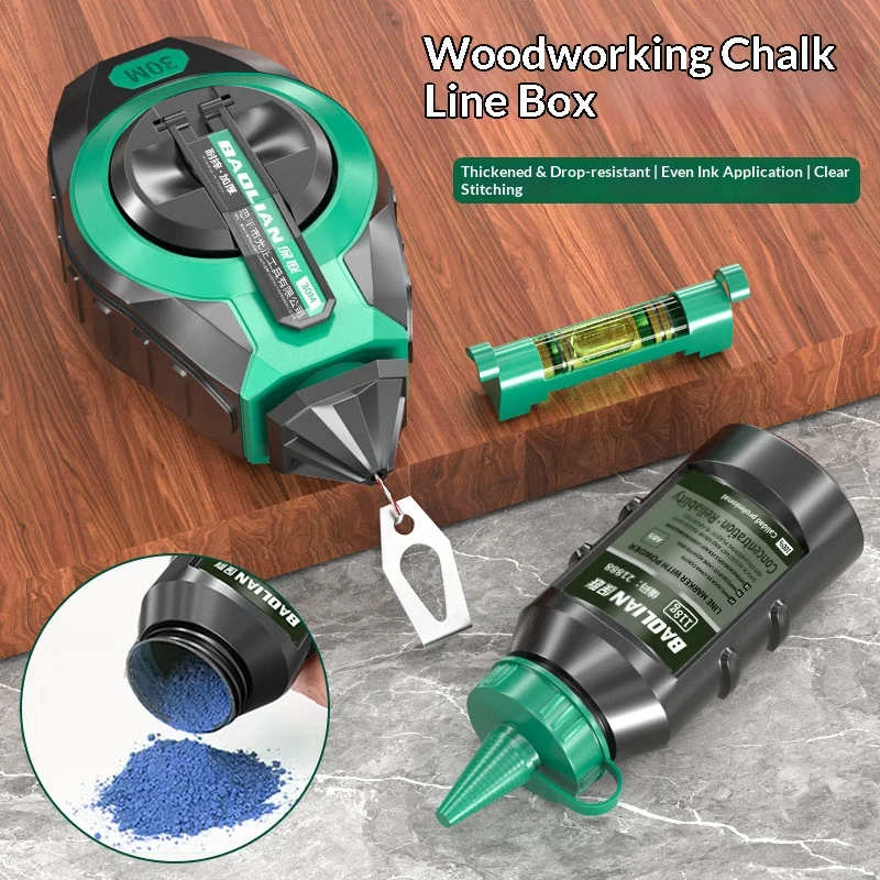 3pcs Durable Hand-operated Tunic for Carpenter Tool Multifunction Scribes Ink Draw Accessories Changer Line Marker Tooling Brush