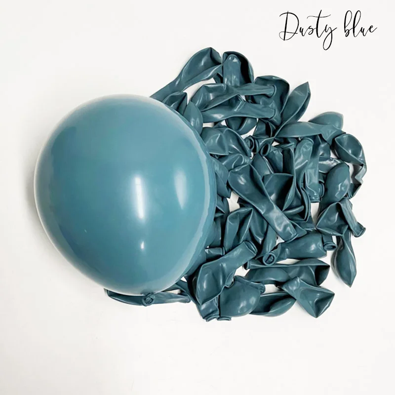 Dusty Blue Balloons 18inch 12inch 5inch Blue Latex Balloon Blue Baby Shower Decorations Birthday Wedding Anniversaies Globos