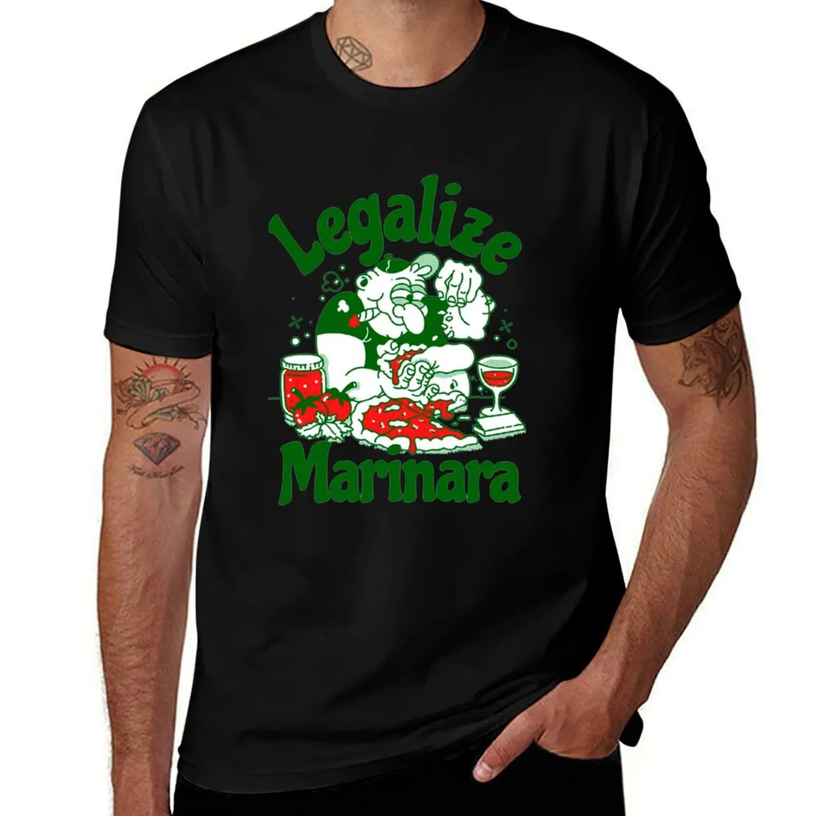 

Legalize marinara pizzeria T-Shirt t shirts for man graphic vintage t shirts for man slim fit