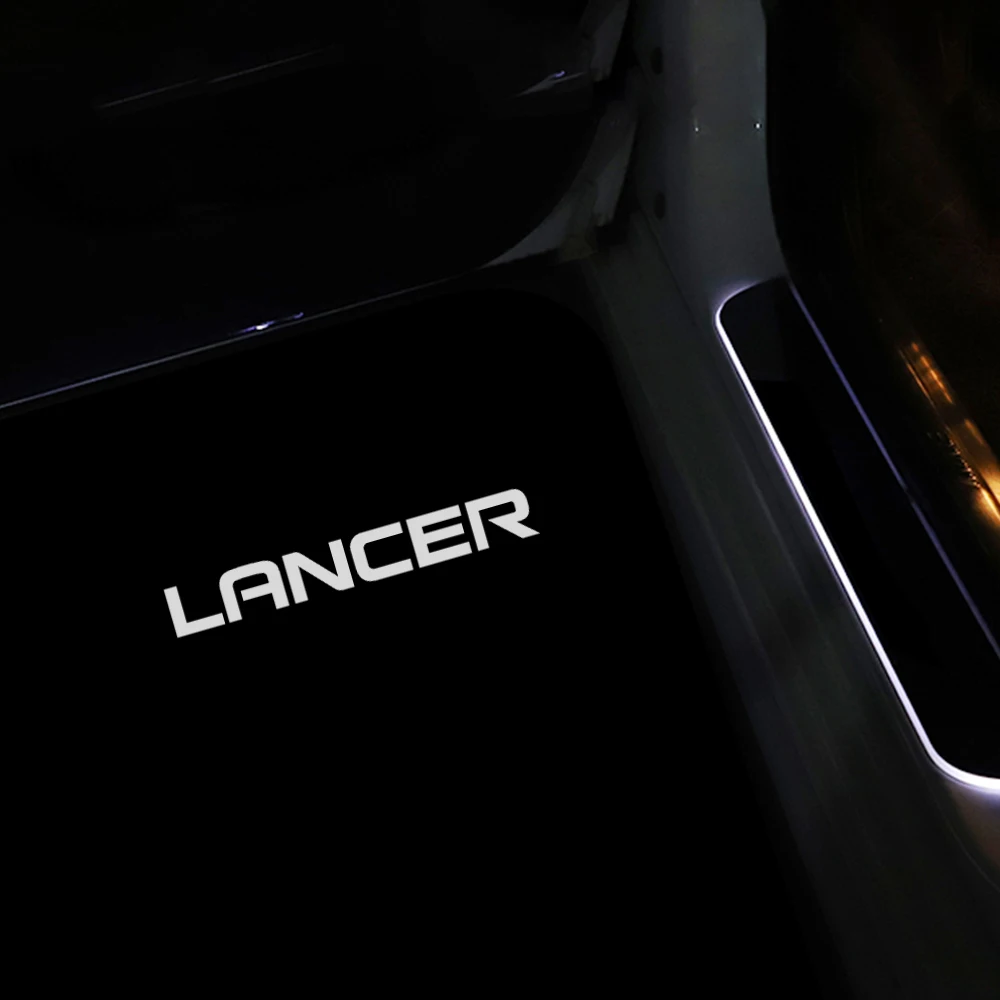 2шт led для Mitsubishi Lancer CSO 2003 2004 2005 2006 2007 2008 Автомобильные дверные фонари Лазерный проектор Сигнальные лампы Аксессуары