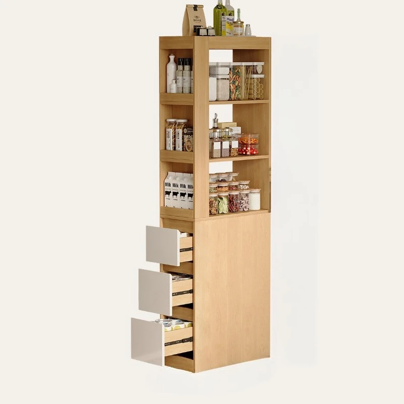 Narrow side storage rack, crevice storage cabinet, refrigerator side, multi-layer pulling