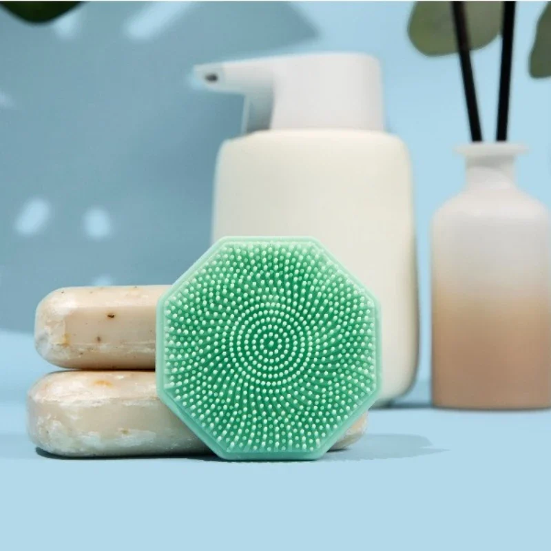 Siliconen gezichtsreinigingsborstel Exfoliërende scrubber Borstel Massage Huidverzorging Miniatuur Schoonheid Douche Gezicht Poriën Reinigingsgereedschap