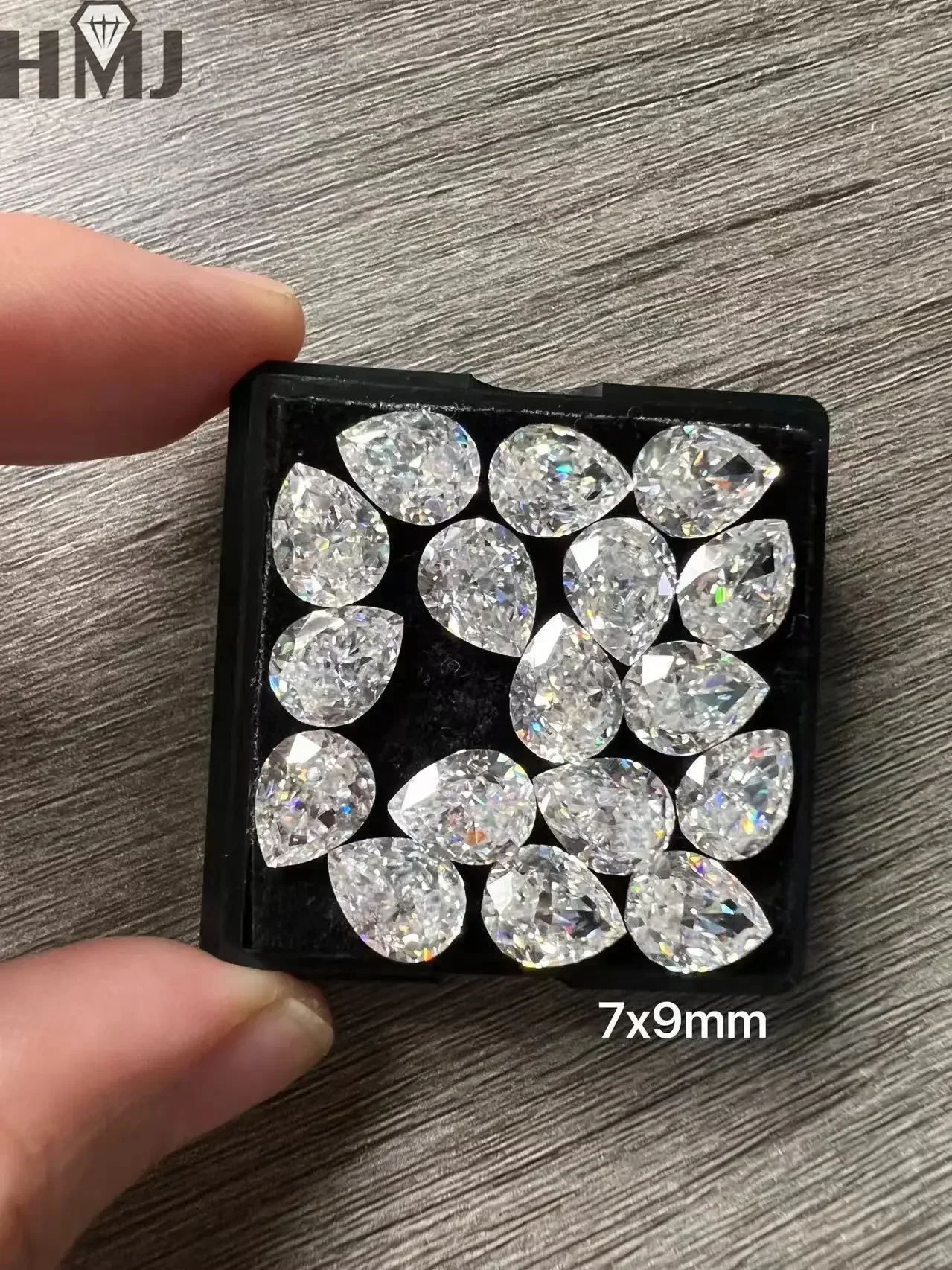(Full Size ) Loose Moissanite Stones Crushed Ice Pear Cut D Color  VVS1 GRA Certificate for Diy Jewelry Making  Charms Beads