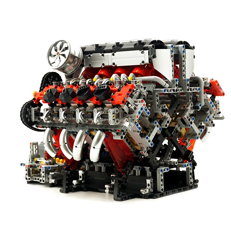 قالب الملك 10130 كتل كلاسيكية عالية الجودة MOC مكتب Orn بمحركات V8 محرك نموذج الطوب تجميع اللعب هدية الكريسماس للأطفال