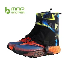 MAP BROTHER Outdoor unisex wysokie getry do biegania ochronne, odporne na piasek ochraniacze na buty do triathlonu maraton wyścigowy piesze wycieczki