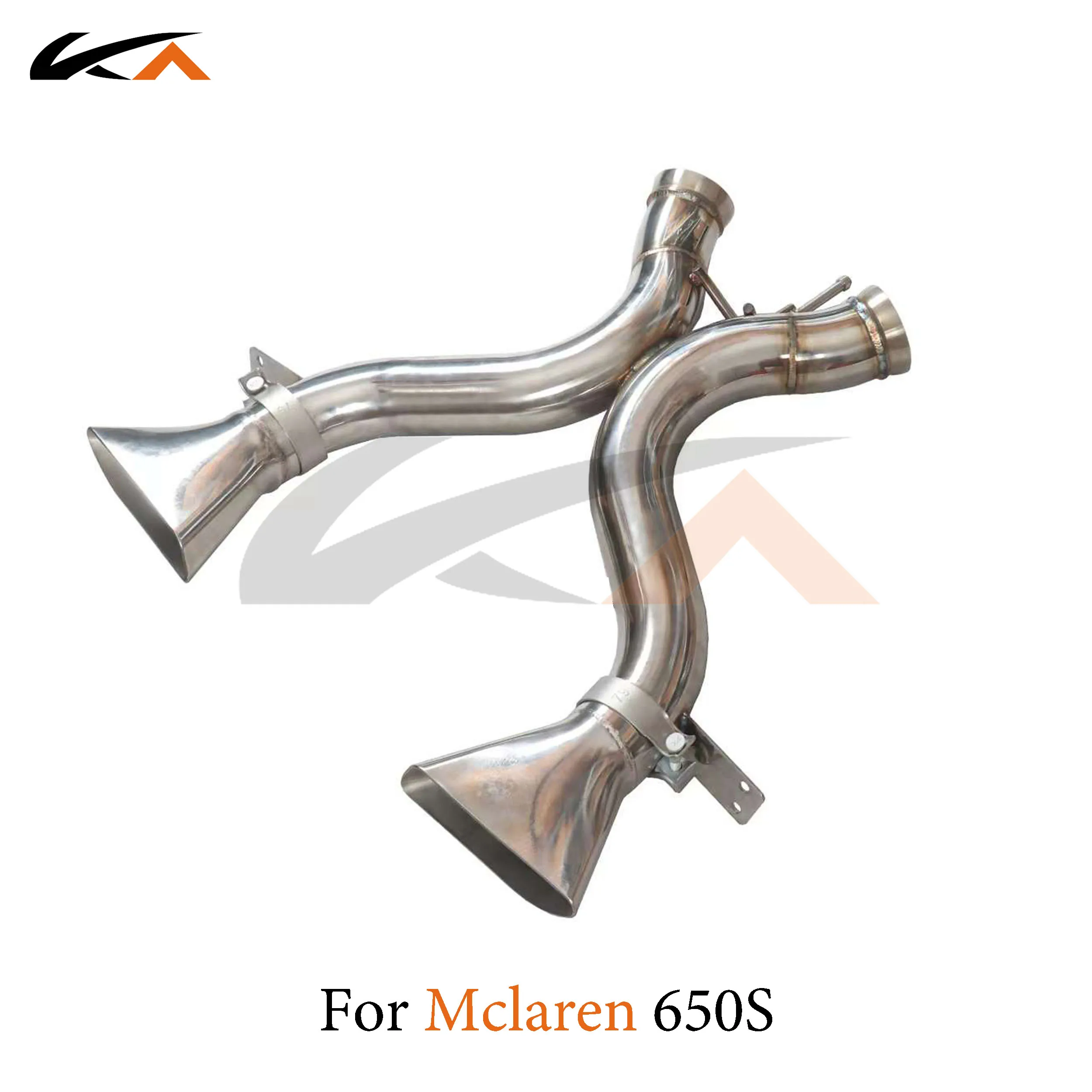 KA Tuning exhaust system stainless catback for McLaren 650S rear section performance parts with straight pipe