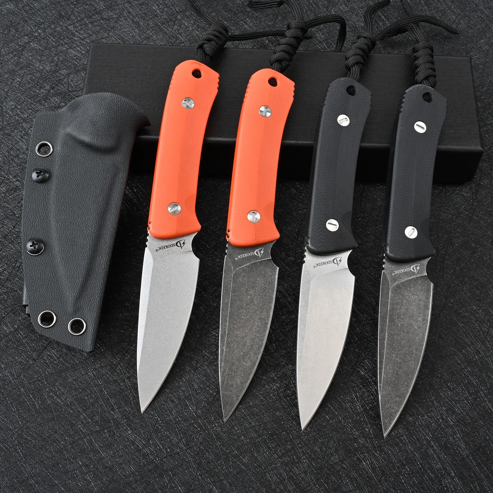

D2 Steel Portable Self Defense EDC Tool Camping Tactical Survival Knife Hunting Utility Fixed Blade Knives Outdoors