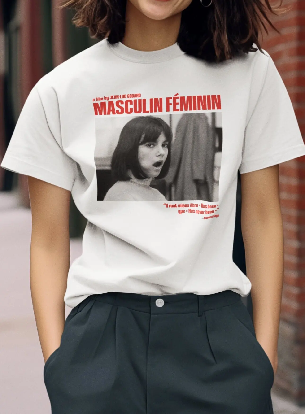 Camiseta masculina y femenina, Jean Luc Godard, camiseta estética, camiseta de culto cinematográfico, culto al cine, Nouvelle vague, camiseta de cine, unisex