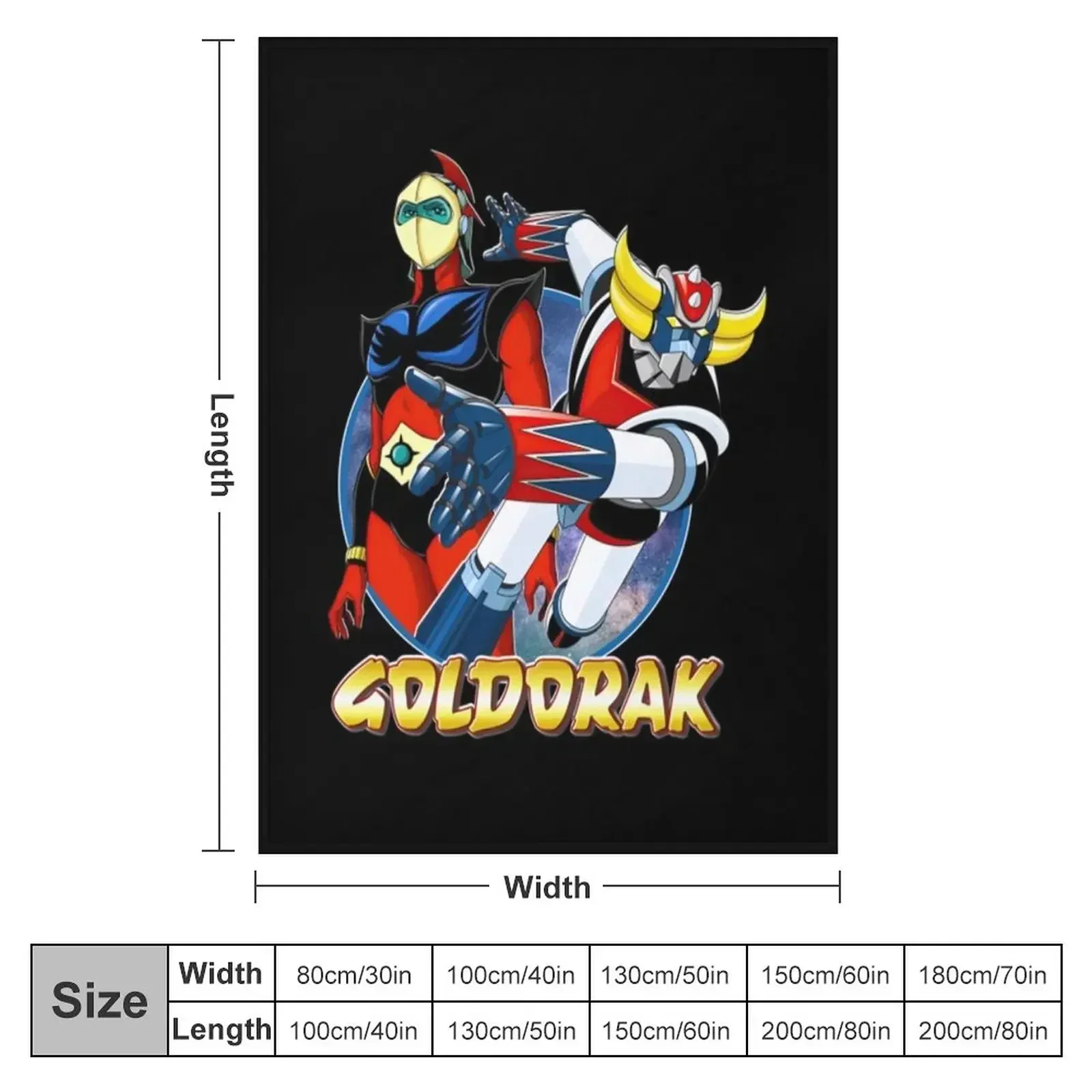 Goldorak (Grendizer) Throw Blanket couch cozy soft plush fuzzy picnic outdoor blanket