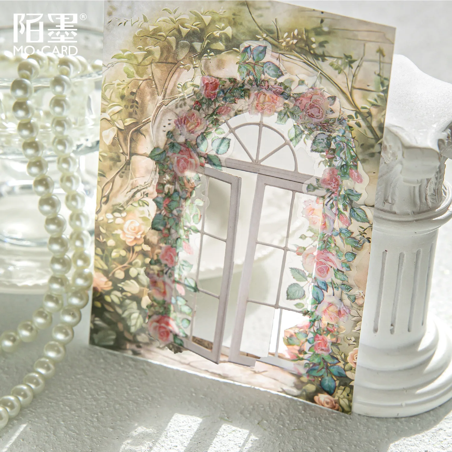 21pcs/lot Memo Pads Material Paper Natural Landscape Series Junk Journal Scrapbooking Cards Retro Background Decoration Paper