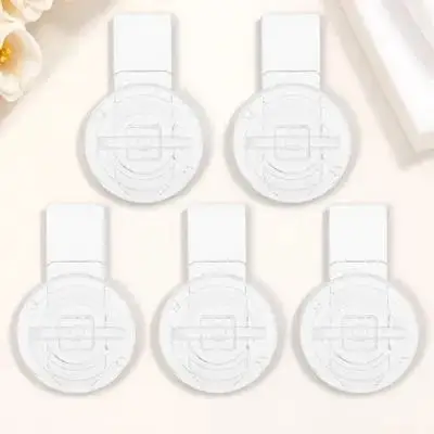 

5pcs Acrylic Latch Transparent Box Hasp Sturdy Anti-Rust For Jewelry Wooden Cases Buckle Lock Fastener Hardware Hinges