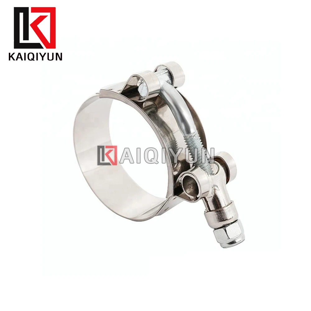 1x المبرد المبرد الأنابيب المشابك لخراطيم المبرد سيليكون الفولاذ المقاوم للصدأ 2.5 بوصة T-الترباس الصلب 304 توربو كمية المشابك