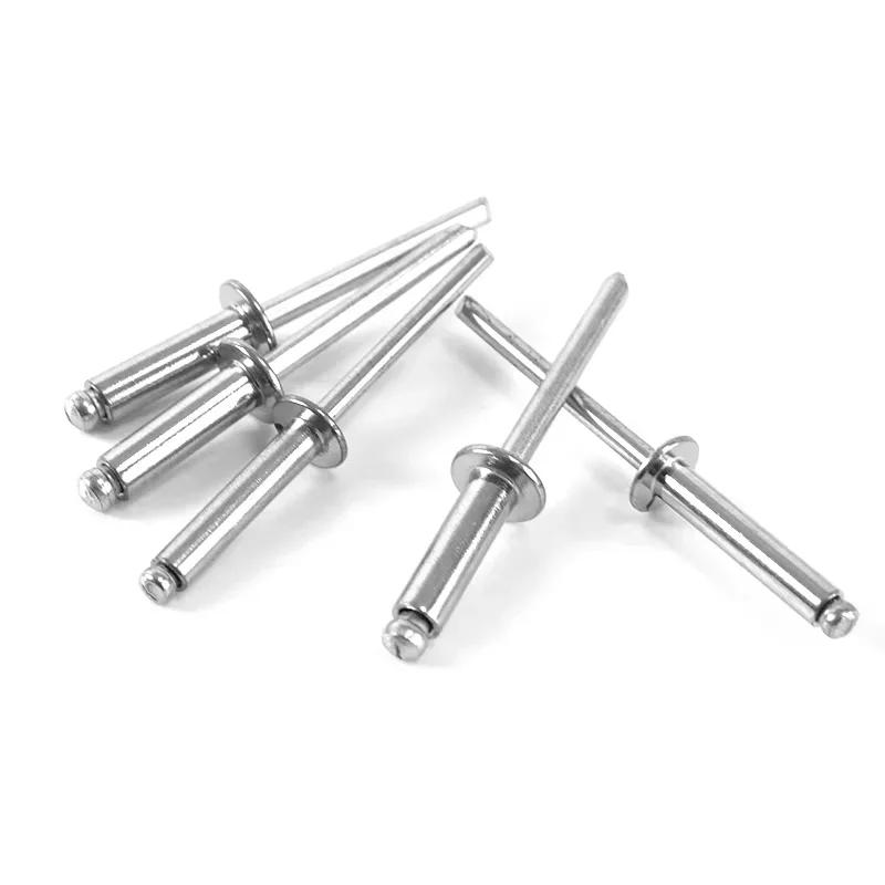 M3.2 M4 M5 304 Stainless Steel Round Head Blind Rivets Bolt Dripline Self Sealing Rivets Decorative Nails