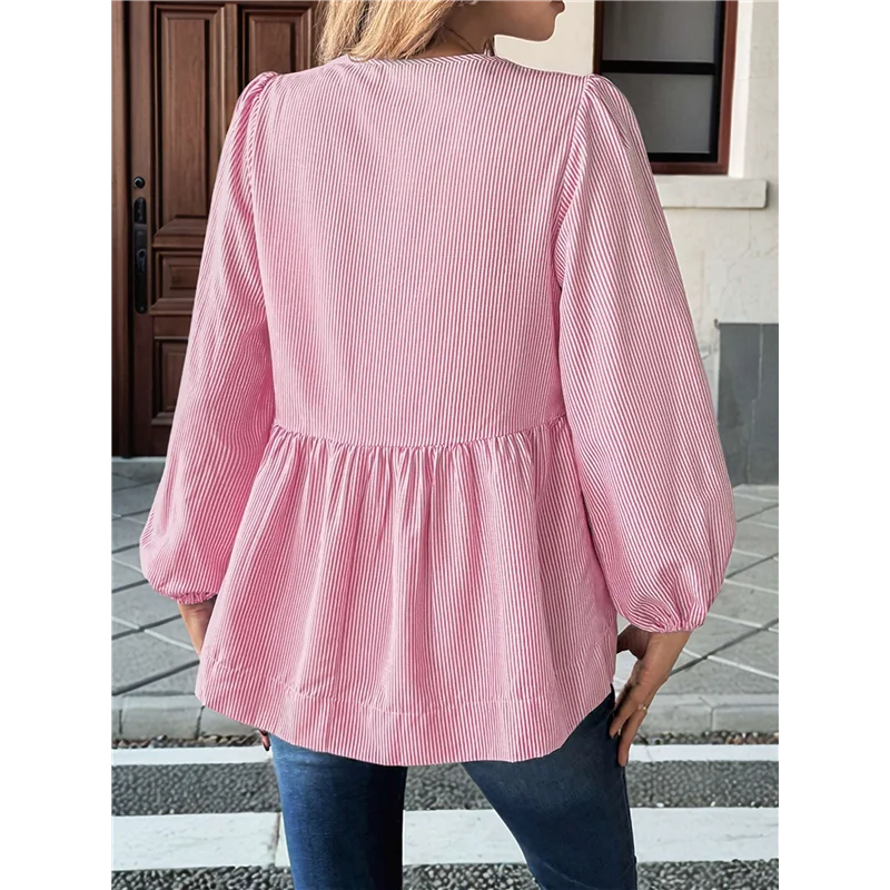 

ASDS-Womens Lace Up Tie Font Y2k Tops Puff Sleeve V Neck Blouse Loose Fit Summer Cute Clothes