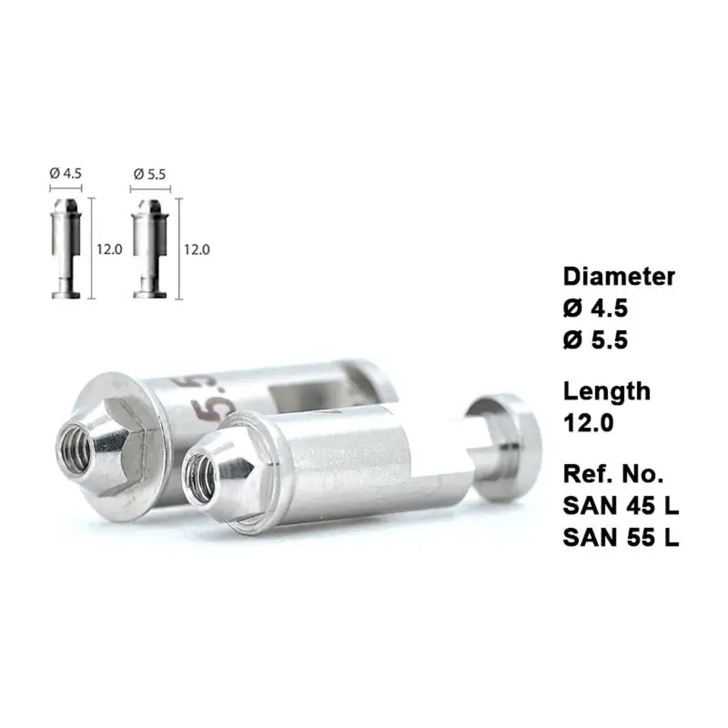 [New] High Quality Titanium Alloy Analog Multi-Unit Dental Factory Lab For Dental Scan Body Abutment High Bone Metal