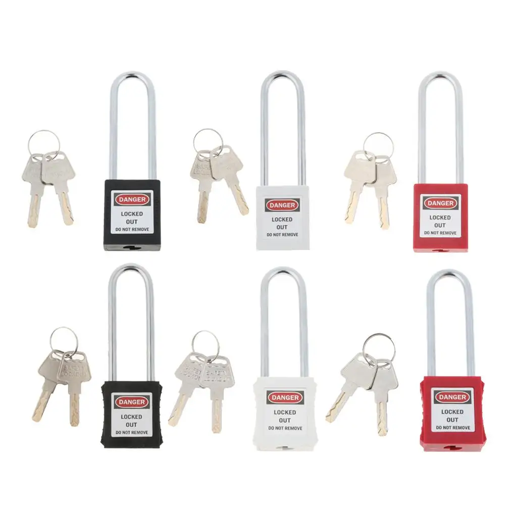 Security Safety Padlock Keyed Different Metal Padlock Waterproof Steel Lock for Indoor Outdoor Cabinet