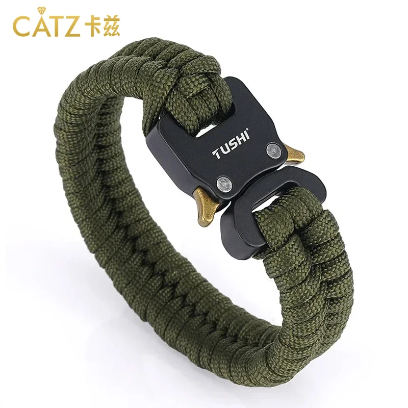 

CATZ Outdoor survival multi-functional bracelet, woven seven-core umbrella rope, outdoor emergency tool, cobra buckle bracelet