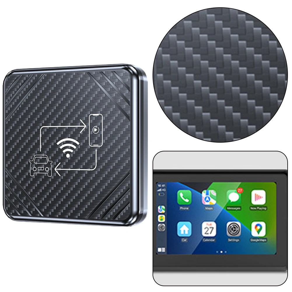 

Беспроводной адаптер CarPlay/Android Auto, AI-бокс, донгл Mirrorlink, поддержка голосового управления, для автомобилей с OEM проводным CarPlay/Android Auto