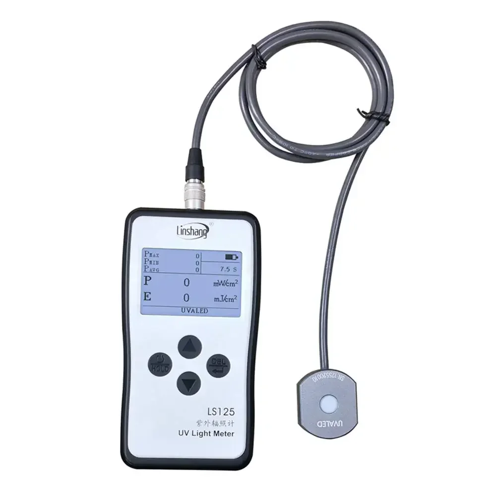 UV Light Meter Ultraviolet Radiometer LS125 with UVA LED Probe 340nm to 420nm for Intensity and Energy Measurement of LED Lamps