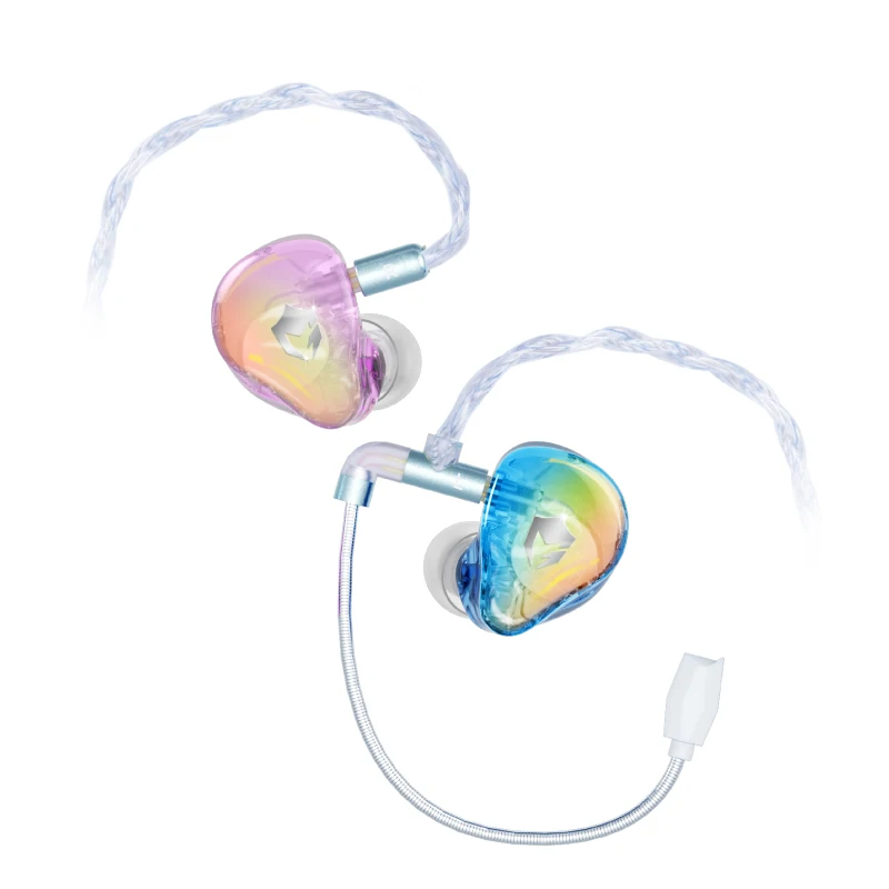 

EPZ G30 Wired Earphones HIFI Music IEM In Ear Headphones Gaming Headset, AI Intelligence ENC Noise Cancelling Type-C 1.7MM/3.5MM