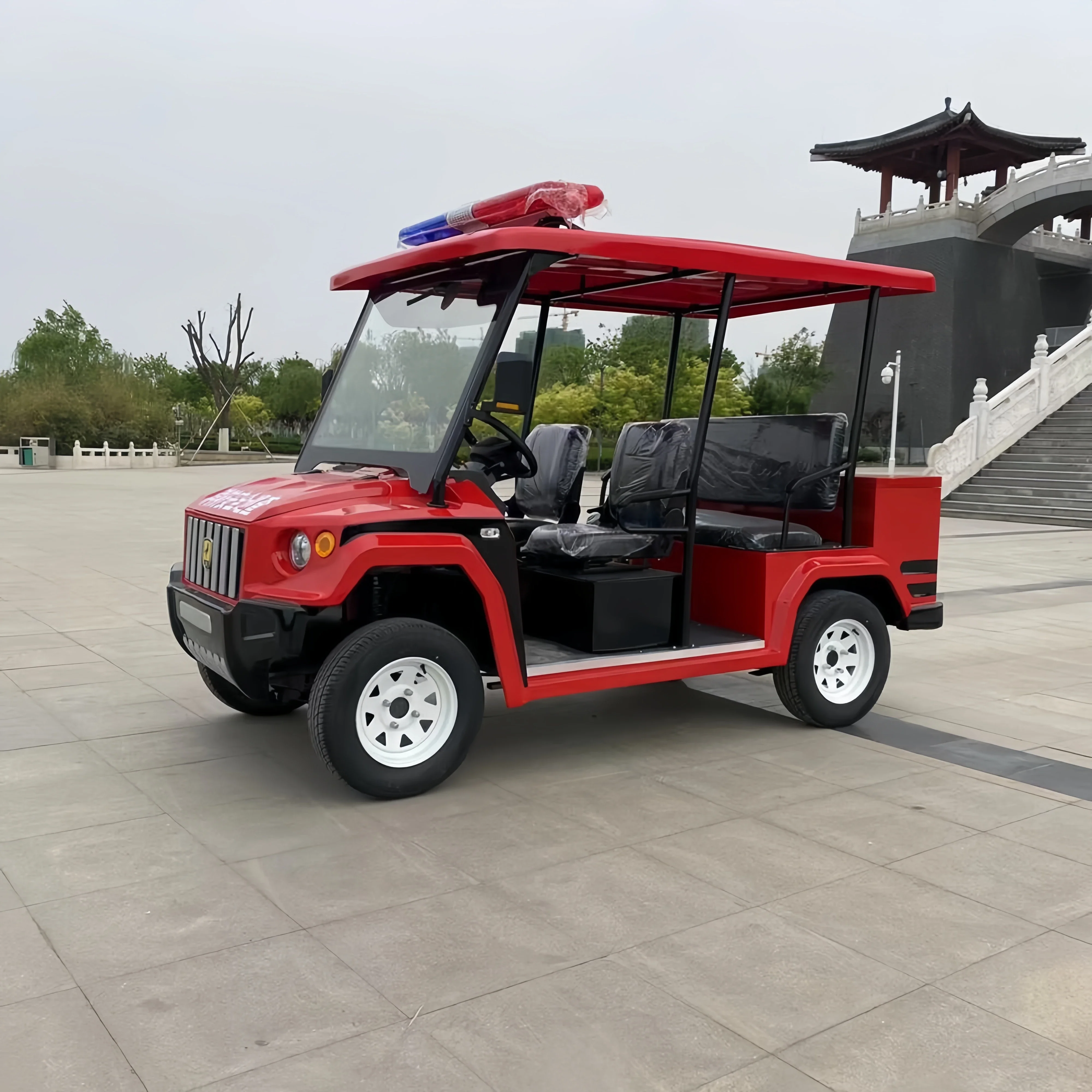 CE New Energy Hotel Garden Convertible Mini Electric Patrol Car For Sale