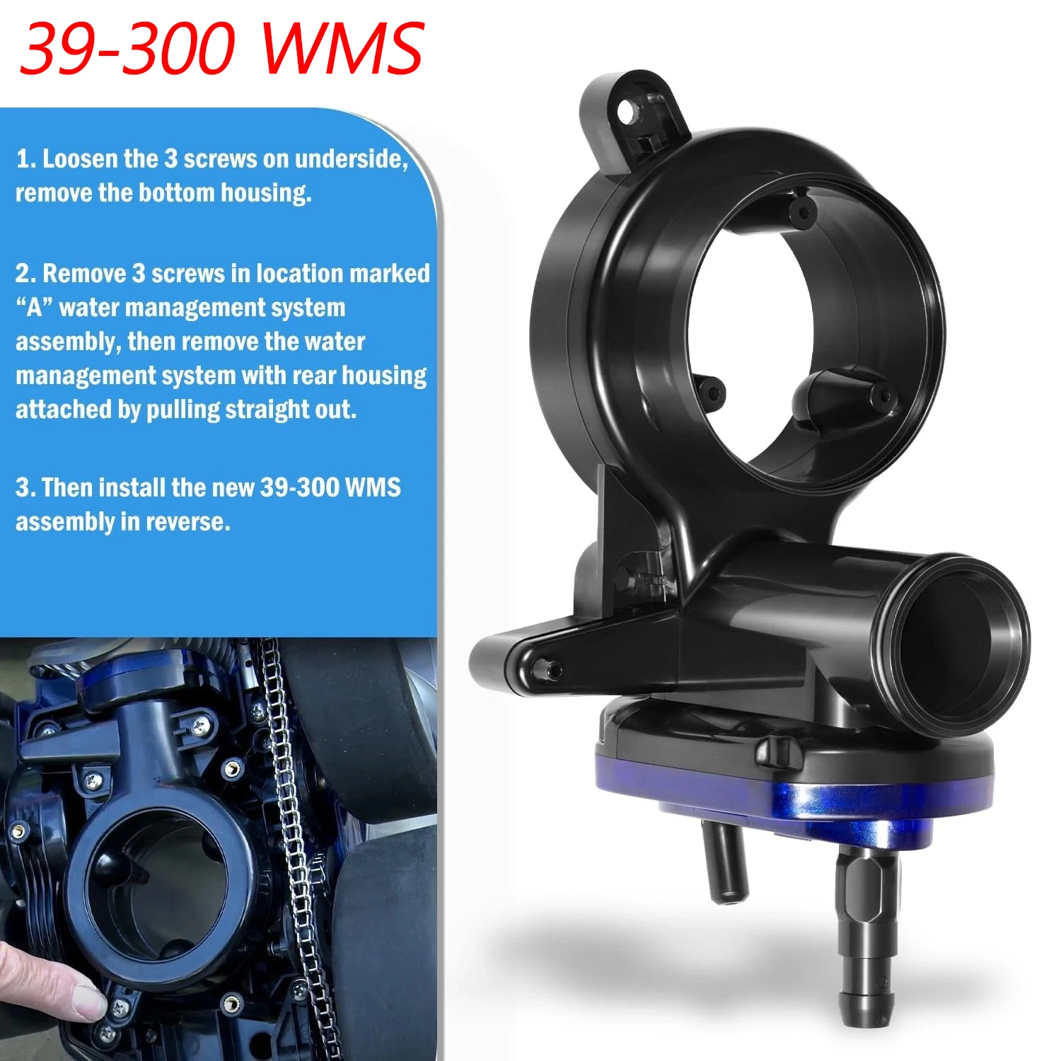 zodiac-polaris-3900-sport-wms-アセンブリの交換用-o-リング付き、3900-sport-プール用水管理システム交換部品