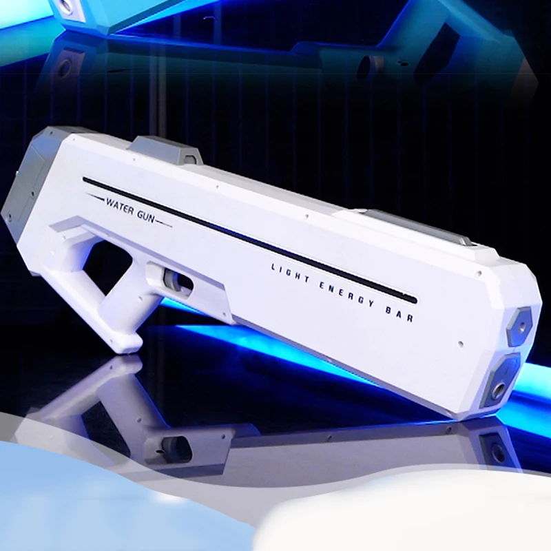 Pistola ad acqua elettrica a fuoco continuo a impulsi Pistola ad acqua automatica che assorbe l'acqua Pistola ad acqua a lungo raggio Summer Beach Giocattoli da combattimento all'aperto