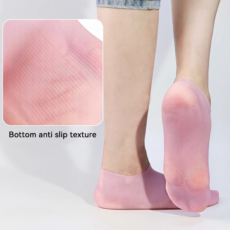 1Pairs Silicone Moisturizing Foot Socks For Dry Cracked Feet Foot Care Socks Spa Pedicure Socks Massage Moisturizing Gel Sock