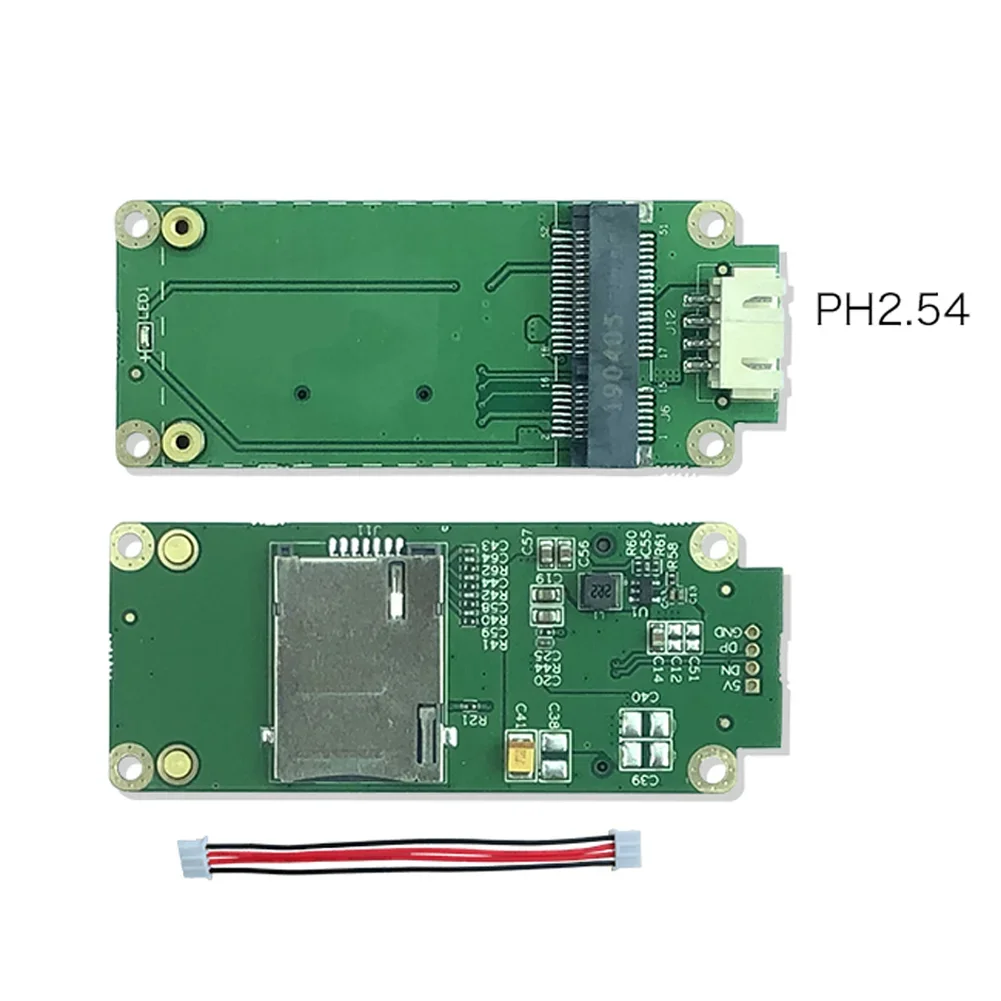 4G LTE 모듈 산업용 미니 PCIe-USB(4PIN PH2.54) 어댑터 보드(SIM 카드 슬롯 포함)