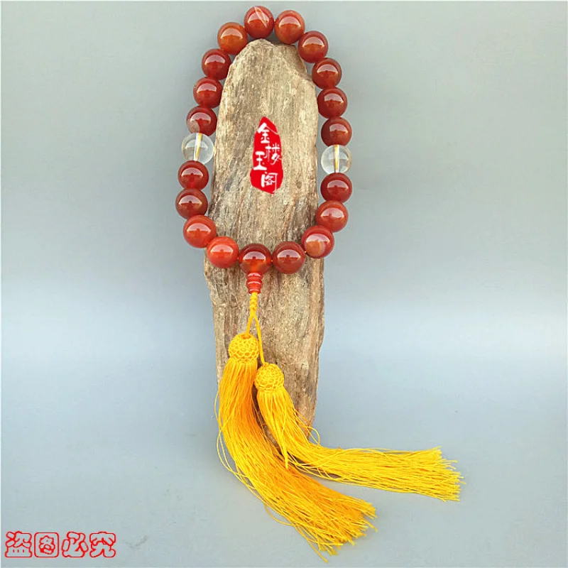 Agate Handheld Agate Beaded Bracelet Buddhist Prayer Beads