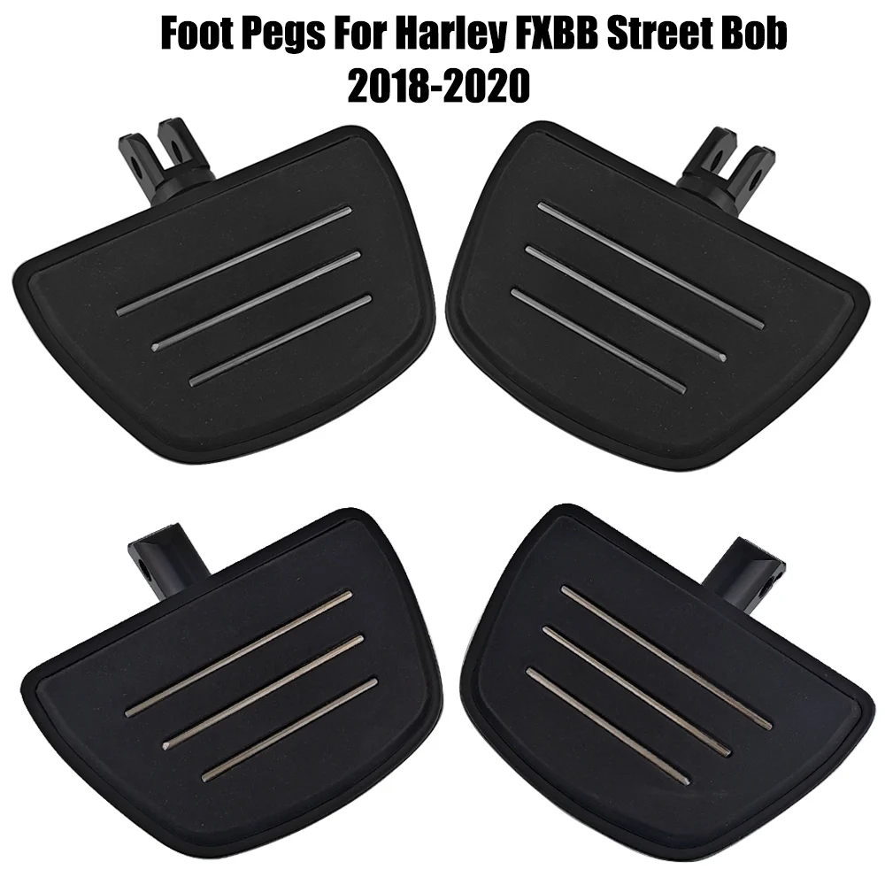 Passenger /Rider Footrests Foot Pegs For Harley FXBB Street Bob Low Rider Sport Glide FLSB Softail Breakout FXBR 2018-2020