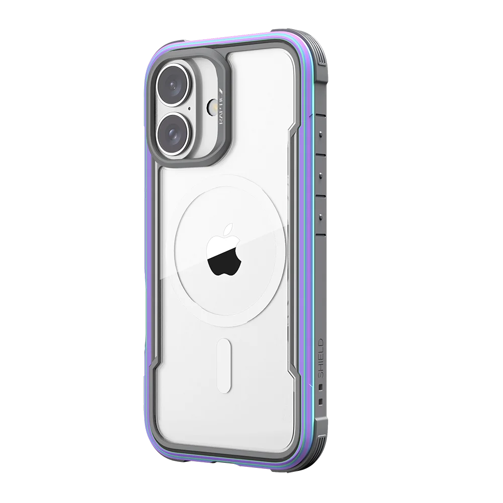 حافظة هاتف مغناطيسية من RAPTIC Shield لهاتف iPhone 16 Pro Max 16Plus إطار ألومنيوم متين تم اختبارها من الدرجة العسكرية 13FT