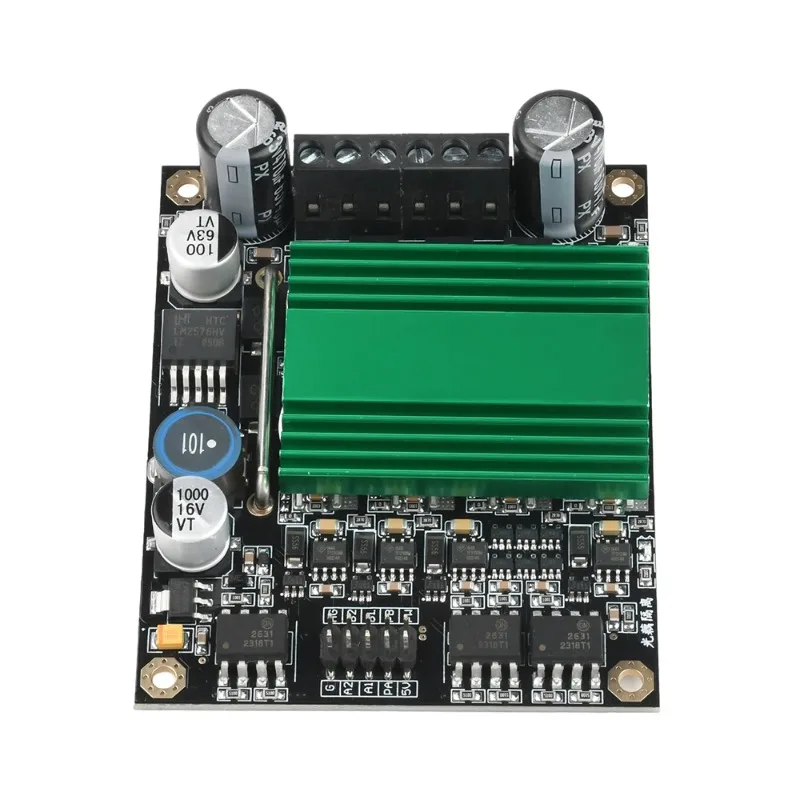 DC12-48V 100A 9V-30V 60A Dual H-Bridge Motor Driver Module Optocoupler Isolation High Power Control Board With Safety Protection