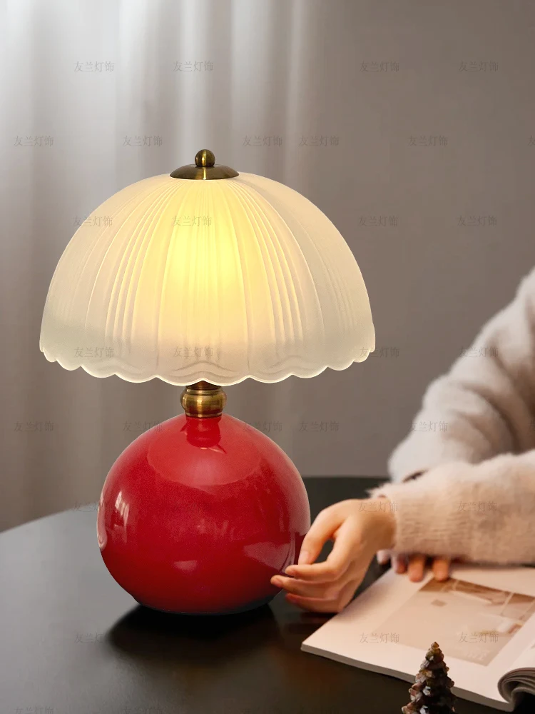 

Table lamp, coffee table, living room home 2025 new popular home good decoration ornament, red bedroom bedside table lamp