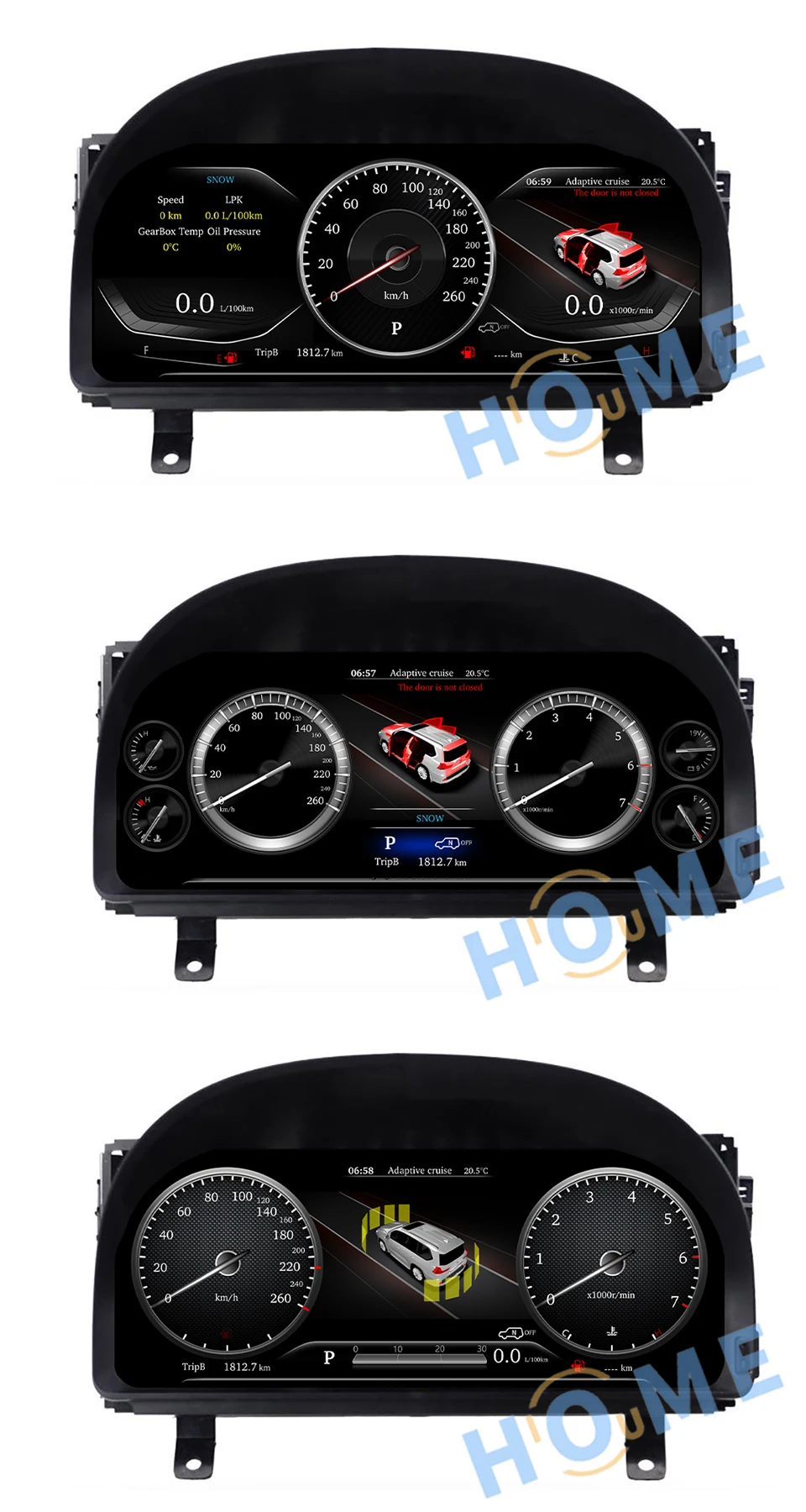 Digital Dashboard Panel Virtual Instrument Cluster CockPit LCD Speedometer For TOYOTA ALPHARD 2008 - 2018